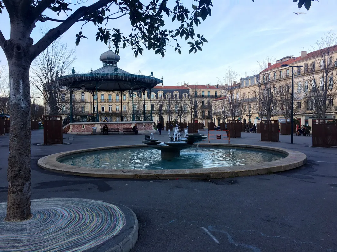 La place Aristide Briand, à Sète.